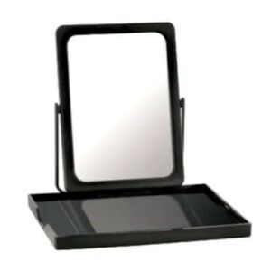 Mary Kay Folding Travel Makeup Mirror & Tray Stand w/ Mesh Zippered Bag NEW!